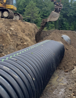 Culvert installation on W. Old County Rd