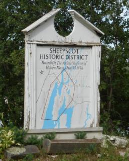 Sheepscot Historical Sign