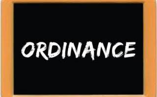 Ordinance