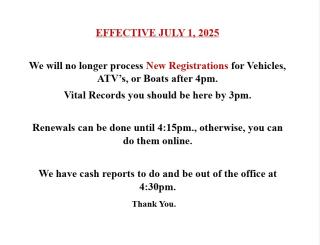 New Transaction Hours