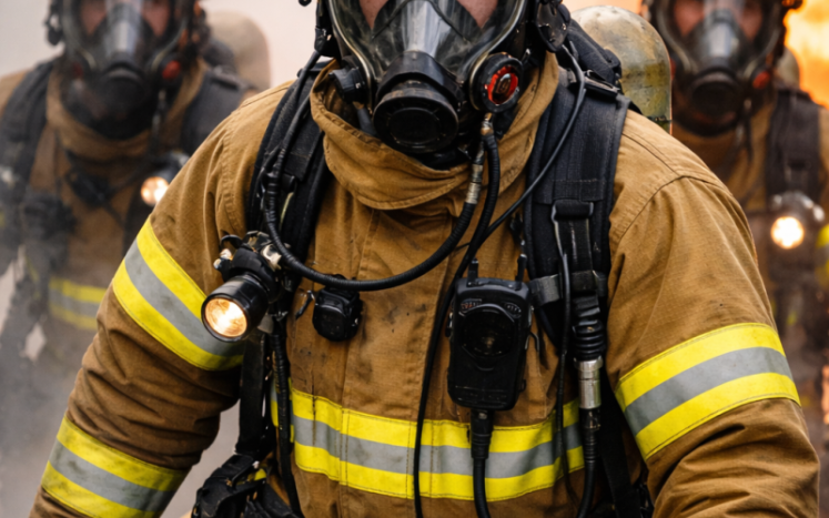 Firefighters in SCBA Gear