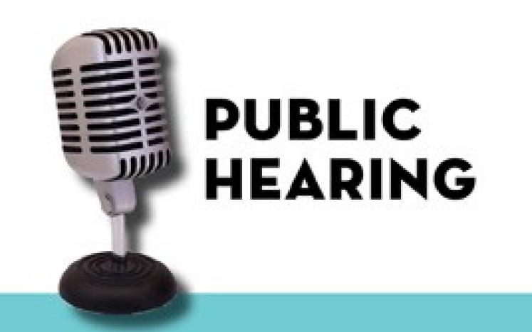 Public Hearing Public Hearing
